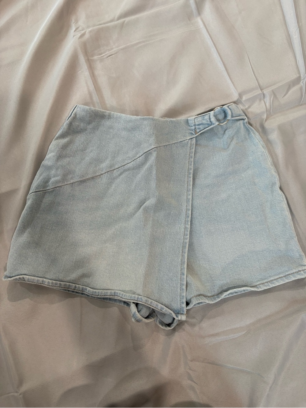 3FOR20 DEAL!!SO Light Blue Denim Skort Shorts with Wrap Front
